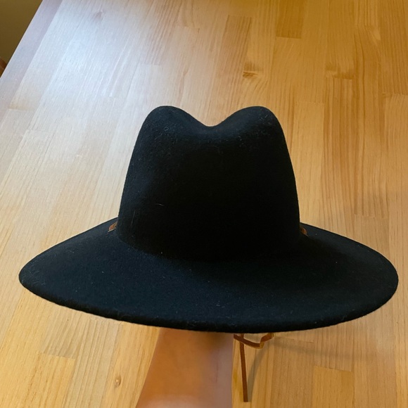 Brixton Black Fedora with Brown Band - Picture 8 of 9